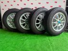 175-70-14 Tires with Alloy Wheels Set 14 Inch 4 Studs,5.5JJ. 100 PCD