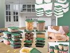 17pcs Kitchen Organizer Plastic Food Container Set