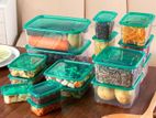 17pcs Kitchen Organizer Plastic Food Container Set