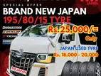 195/80/15 Brand New Japan KDH, Caravan, Dolphin, super gl Tyre for