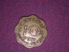 1951 Ceylon 10 Cent