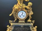 19th-Century Louis XV Gilt Bronze Mantel Clock