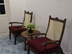 2 antique chairs with cushions for sale
