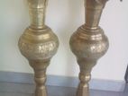 2 Brass Flower Stands