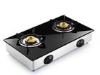 2 Burner Glass Top Gas Cooker -Taiko