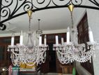 2 Crystal chandeliers