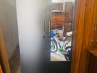 2 Door Black Melamine Wardrobes with Mirror
