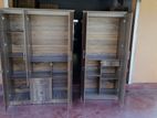 2 Door Glass Wardrobes with Drawers