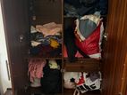 2-Door Melamine Cupboard with Glass
