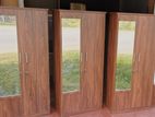 2 Door Melamine Dising Wardrobe with Glass