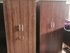 2 Door Melamine Glass Wardrobe -Almari