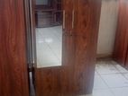 2 Door Melamine Glass Wardrobe -Almari