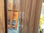 2 Door Melamine Glass Wardrobe -Almari