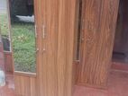 2 Door Melamine Glass Wardrobe -Almari