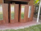 2 Door Melamine Glass Wardrobe Brand New