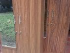2 Door Melamine Glass Wardrobe