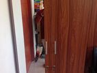 2 Door Melamine Glass Wardrobe
