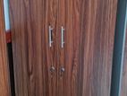 2 Door Melamine Glass Wardrobe