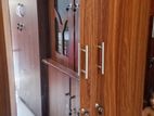 2 Door Melamine Glass Wardrobe