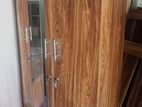 2 Door Melamine Glass Wardrobe