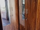 2 Door Melamine Glass Wardrobe