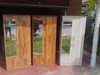2 Door Melamine Glass Wardrobe
