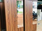 2 Door Melamine Wardrobes with Mirror .