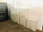 2 Door white Melamine Wall Top pantry cupboard .