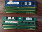 2 GB 6 Ram Cards (DDR 3) රැම් කාර්ඩ් ක්