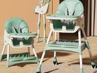 2 in 1 Baby High Feeding Chair Fold able with Wheels