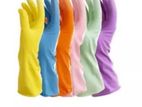 2 Pairs of Reusable Latex Safety Gloves