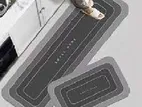 2 Pcs Kitchen & Bathroom Shower room Floor Carpet