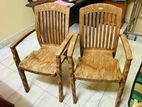 2 Plastic Arm Chair
