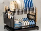 2 Tier Dish Bowl Drainer Rack
