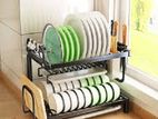 2 Tier Plate Rack Dish Layer Drainer Holder