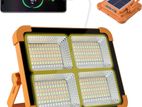 200W Solar Rechargeable LED Work Light with Panel, 5 Modes