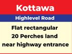 20P Land near Kottawa Highway Entrance (SL 14420)