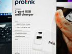 20W PD Charger Type C and USB Prolink