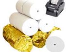 2.25 Inch Thermal Paper Roll Gold Wrapping