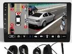 2+32 Android Car Audio DVD Setup with 4way Camera System