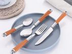 24 PCS High-Grade Stainless-Steel Cutlery Set With Rack