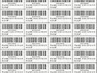 24mm x 12mm T/T 4UPS 20000 Pcs - Tharmel Transfer Barcode Label