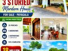 25 Perches - 3 Storied House For Sale in Payagala