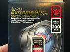 256GB Sandisk Extreme Pro SDXC 200MBS