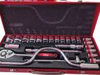 25pcs 1/2dr socket set red line DBL