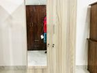 2D Ash White Melamine Wardrobes with Mirror