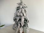 Snow Flocked Christmas Tree with Baubles