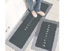 2Pcs Kitchen & Shower room Floor Mat - Water Absorption Carpet