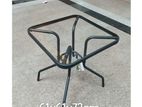 2X2 Feet Tempered Glass Table