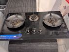 3 Burner Glass Gas Cooker Midea